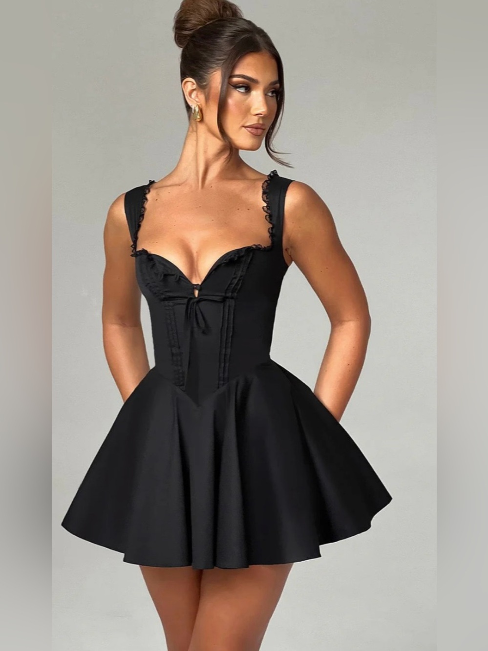 BABYBOO Antonella Mini Dress - Black, Small